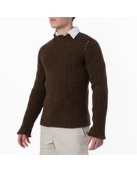 Burberry - Fringe Trim Wool Jumper - Lyst