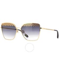 Chopard - Grey Gradient Butterfly Sunglasses Schf76s 0300 59 - Lyst