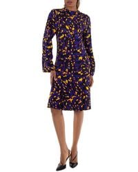 Burberry - Camouflage Print Dress, Brand Size 4 Us - Lyst