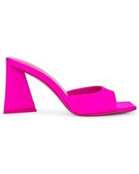 The Attico - Mini Devon 85 Satin Sandals - Lyst