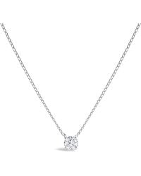 Haus of Brilliance - 14K Floating 1/2 Cttw Lab Grown Diamond Solitaire Pendant Necklace - Lyst