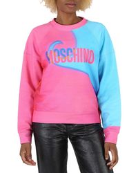 Moschino - Ladies Projection Print Cotton Sweatshirt, Brand Size 44 (Us - Lyst