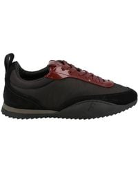 Ferragamo - Detroit Patent Leather Trim Sneakers - Lyst