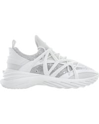 Jimmy Choo - Cosmos/F Crystal Embellished Low-Top Sneakers, Brand Size 45 Us - Lyst