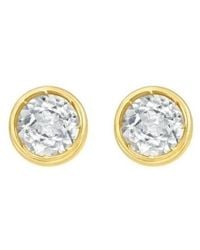 Tresorra - 14K Topaz Birthstone Stud Earrings - Lyst