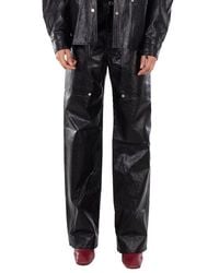 Isabel Marant - Isabel Marant Ariete Straight-Leg Leather Pants - Lyst
