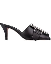 McQueen - Ladies Francisco 70 Mm Leather Mules, Brand Size 36 Us - Lyst