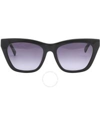 Longchamp - Grey Gradient Cat Eye Sunglasses Lo715s 001 54 - Lyst