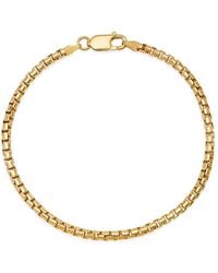 Kylie Harper - Thick 8.5" Italian 14K Over Round Box Chain Bracelet - Lyst