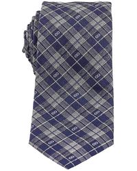 Ferragamo - Check Pattern Silk Tie - Lyst