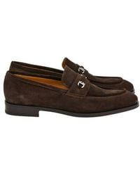 Ferragamo - Desmond Ornament Suede Mocassin - Lyst