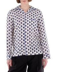 Burberry - Postbox Silk Pyjama Shirt, Brand Size 8 (Us - Lyst
