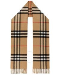 Burberry - Reversible Check Cashmere Scarf - Lyst