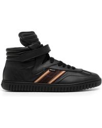 Bally - Parrel-Midribbon Calf Plain High-Top Sneakers, Brand Size 40 Us - Lyst