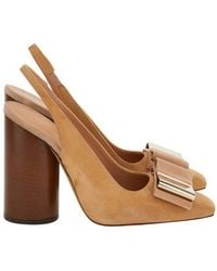 Ferragamo - Lena Vara Bow Slingback Pumps - Lyst
