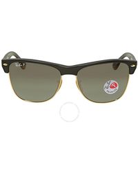 Ray-Ban - Clubmaster Oversized Polarized Gradient Square Sunglasses Rb4175 877/m3 57 - Lyst
