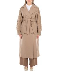 Max Mara - Cicladi Water-Repellent Gabardine Trench Coat, Brand Size 38 Us - Lyst