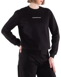Calvin Klein - Institutional Cotton Terry Sweatshirt - Lyst