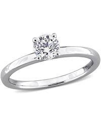 Created Forever - 1/2Ct Tw Lab-Grown Diamond Solitaire Engagement Ring - Lyst