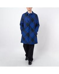 Burberry - Mid Length Check Car Coat, Brand Size 52 Us - Lyst