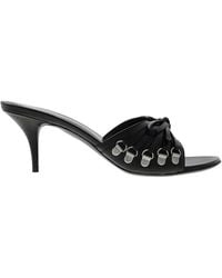Balenciaga - Cagole 70 Leather Mule Sandals, Brand Size 37 Us - Lyst