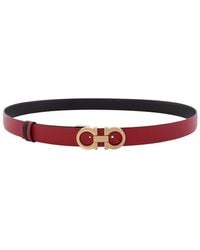 Ferragamo - Gancini Reversible Leather Belt - Lyst