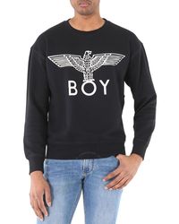 BOY London - Black / White Long Sleeve Boy Eagle Sweatshirt - Lyst