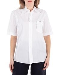 Marni - Loose-Fit Blouse With Pointed Collar, Brand Size 36 Us - Lyst