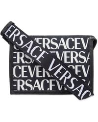 Versace - Allover Logo Compact Belt Bag - Lyst