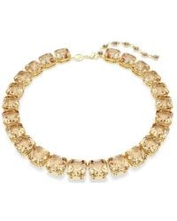 Swarovski - Millenia-Tone Plated Tennis Necklace - Lyst