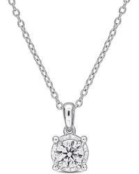Created Forever - 1/2 Ct Tw Lab-Grown Diamond Solitaire Pendant With Chain - Lyst