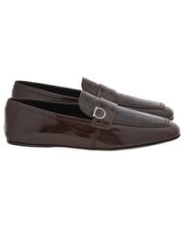 Ferragamo - Gancini Ornament Leather Loafers - Lyst