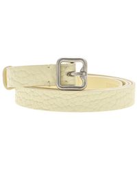 Burberry - B Buckle Leather Belt - Lyst