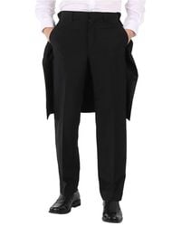 Burberry - Cape Detail Tailored Trousers, Brand Size 46 (Waist - Lyst