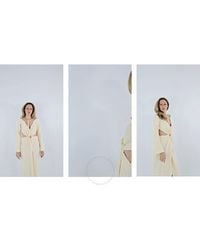 Nanushka - Kacela Long Sleeve Front Slit Cut Out Dress - Lyst