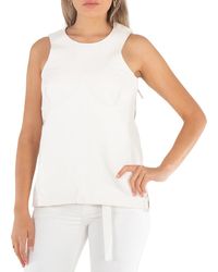 Sacai - Ladies Faux Leather Tank Top - Lyst