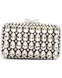 Self-Portrait - Self-Portrait Crystal Embellished Clutch - Lyst