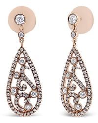 Haus of Brilliance - 18k Re Gold 1 1/4 Cttw Diamond Teardrop Shaped Drop - Lyst