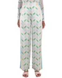 CASABLANCA - Ladies Ping Pong Silk Trousers, Brand Size 34 (Us - Lyst