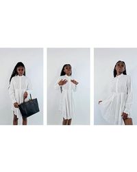 Rabanne - Embroidered Lace Detailed Shirt Dress, Brand Size 34 (Us - Lyst