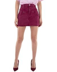 Isabel Marant - Ladies Narjis Denim Mini Skirt - Lyst