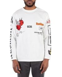 Gcds - Digital Graphic Long-Sleeve T-Shirt - Lyst