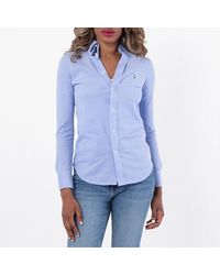 Polo Ralph Lauren - Logo Embroidered Oxford Shirt - Lyst
