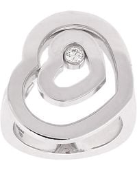 Chopard - 18K Happy Diamond Ring - Lyst