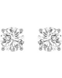 Mure And Co - 5Ctw Round Shaped Lab Grown Diamond (F/Vs) Stud Earrings - Lyst
