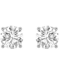 Mure And Co - 5Ctw Round Shaped Lab Grown Diamond (F/Vs) Stud Earrings - Lyst