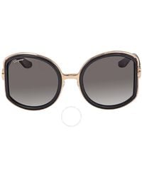 Ferragamo - Ferragamo Gradient Round Sunglasses Sf719s 001 52 - Lyst