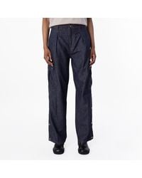 Burberry - Cotton Denim Cargo Jeans, Waist - Lyst