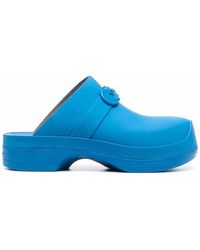 Ferragamo - Ferragamo Gancini Raised Logo Clogs - Lyst