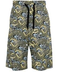 A.P.C. - Graphic-Print Vince Cotton Shorts - Lyst